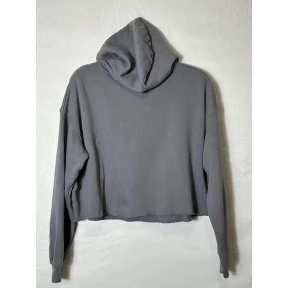 Bella + Canvas "Suck It Up Buttercup" Crop Top Fleece Hoodie Women's Size L - Picture 3 of 3